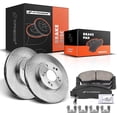 thumbnail image 1 of A-Premium 11.1 in (282mm) Front Vented Disc Brake Rotors + Ceramic Pads Kit Compatible with Acura and Honda Models - CSX 06-11, Accord 03-07, Civic 06-10, 6-PC Set, 1 of 8