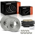 thumbnail image 1 of A-Premium 11.10 inch (281.9 mm) Front Vented Disc Brake Rotors + Ceramic Pads Kit Compatible with Select Ford Models - Windstar 1999 2000 2001 2002 2003, 6-PC Set, 1 of 9