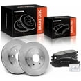 thumbnail image 1 of A-Premium 11.12 inch (282.7mm) Front Vented Disc Brake Rotors + Ceramic Pads Kit Compatible with Select Nissan and Suzuki Models - Frontier 2005-2019, Equator 2009-2012, RWD, 6-PC Set, 1 of 9