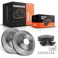 thumbnail image 1 of A-Premium 11.30 inch (287mm) Front Vented Disc Brake Rotors + Ceramic Pads Kit Compatible with Select Dodge Models - Dakota/Durango 2000 2001 2002, 6-PC Set, 1 of 8