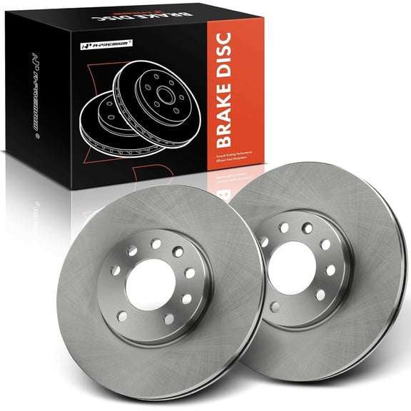 A-Premium 11.34 inch (288mm) Front Vented Disc Brake Rotors Compatible with Select Saab, Saturn Models - 9-3, 9-5, 900 & Saturn L100, L200, L300, LS, LS1, LS2, LW1, LW2, LW200, LW300, 2-PC Set