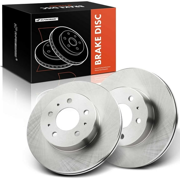 A-Premium 11.44 inch (290.7mm) Front Vented Disc Brake Rotors Compatible with Select Ford & Lincoln & Mercury Models - Crown Victoria 1995-1997, Town Car 1995-1997, Grand Marquis 1995-1997, 2-PC Set