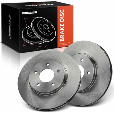 A-Premium 11.65 Inch (296mm) Front Vented Disc Brake Rotors Set Compatible with Select Chevrolet, Pontiac and Saturn Models - Equinox 2005-2006, Torrent 2006, Vue 2002-2007 2-PC Set