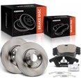 thumbnail image 1 of A-Premium 11.81 in (300 mm) Front Vented Disc Brake Rotors + Ceramic Pads Kit Compatible with Select Land Rover and Volvo Models - Range Rover Evoque 2012-2018, S60, XC70, S80, V60, V70, 6-PC Set, 1 of 9
