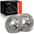 thumbnail image 1 of A-Premium 11.81 inch (300mm) Rear Solid Disc Brake Rotors Compatible with Select Volkswagen and Audi Models - Jetta 2019-2023, Golf 2017-2018, Tiguan, Arteon, Q3, Q3 Quattro, TT Quattro, 2-PC Set, 1 of 5