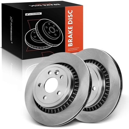 A-Premium 11.88 inch (302mm) Rear Vented Disc Brake Rotors Compatible with Select Volvo Models - XC60 2010-2017, 2.0L 2.5L 3.0L 3.2L, 2-PC Set