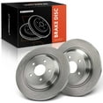 thumbnail image 1 of A-Premium 11.89 inch (302 mm) Rear Solid Disc Brake Rotors Compatible with Select Ford, Lincoln Models - Escape 2020-2022, Focus 2016-2018, Bronco Sport 2021-2023, Corsair 2020-2023, 2-PC Set, 1 of 6