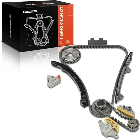 A-Premium 11PCS Engine Timing Chain Kit W/Sprocket & Tensioner & Guide Compatible with Nissan - Altima 2007-2009, Rogue 2008-2010, Sentra 2007-2012, Frontier 2005-2016, Xterra 2005 - L4 2.5L