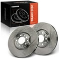 thumbnail image 1 of A-Premium 12.01 inch (305 mm) Front Vented Disc Brake Rotors Compatible with Select Jeep, Chrysler, Dodge and Fiat Models - Compass 2017-2022, Renegade 2015-2022, 200 2015-2017, Dart, 500X, 2-PC Set, 1 of 6