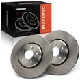 thumbnail image 1 of A-Premium 12.28 inch (312mm) Front Vented Disc Brake Rotors Compatible with Select Honda & Acura Models - Civic 2017-2020, Accord 2016-2017, ILX 2017-2022, 2-PC Set, 1 of 6