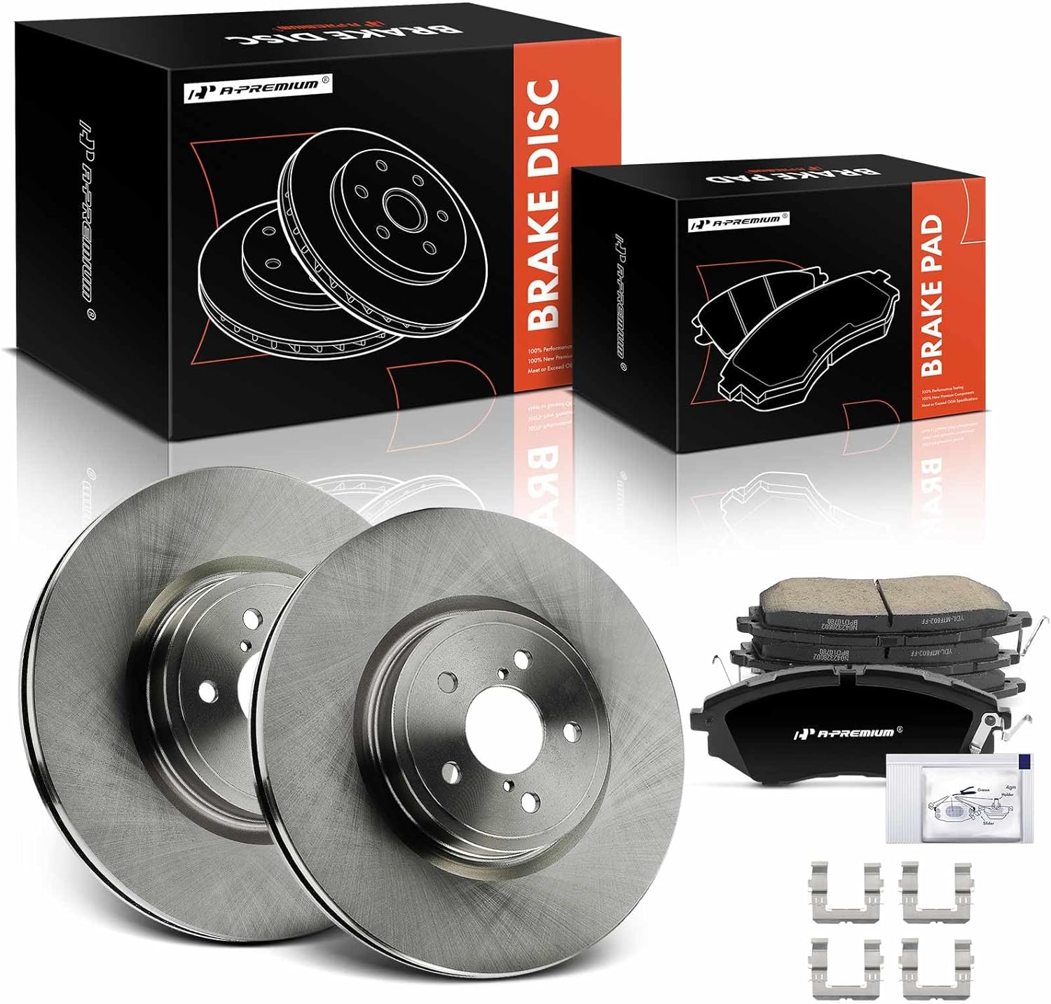 Detroit Axle Brake Kit With 8pc Rotors And Pads For Subaru Forester 2014-2018