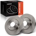 thumbnail image 1 of A-Premium 12.48 inch (317mm) Front Vented Disc Brake Rotors Compatible with Select Land Rover Models - LR3 2005 2006 2007 2008 2009, 2-PC Set, 1 of 8