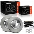 thumbnail image 1 of A-Premium 12.72 in (323 mm) Front Vented Disc Brake Rotors + Ceramic Pads Kit Compatible with Select Cadillac Models - SRX 2004 2005 2006 2007 2008 2009, 6-PC Set, 1 of 9