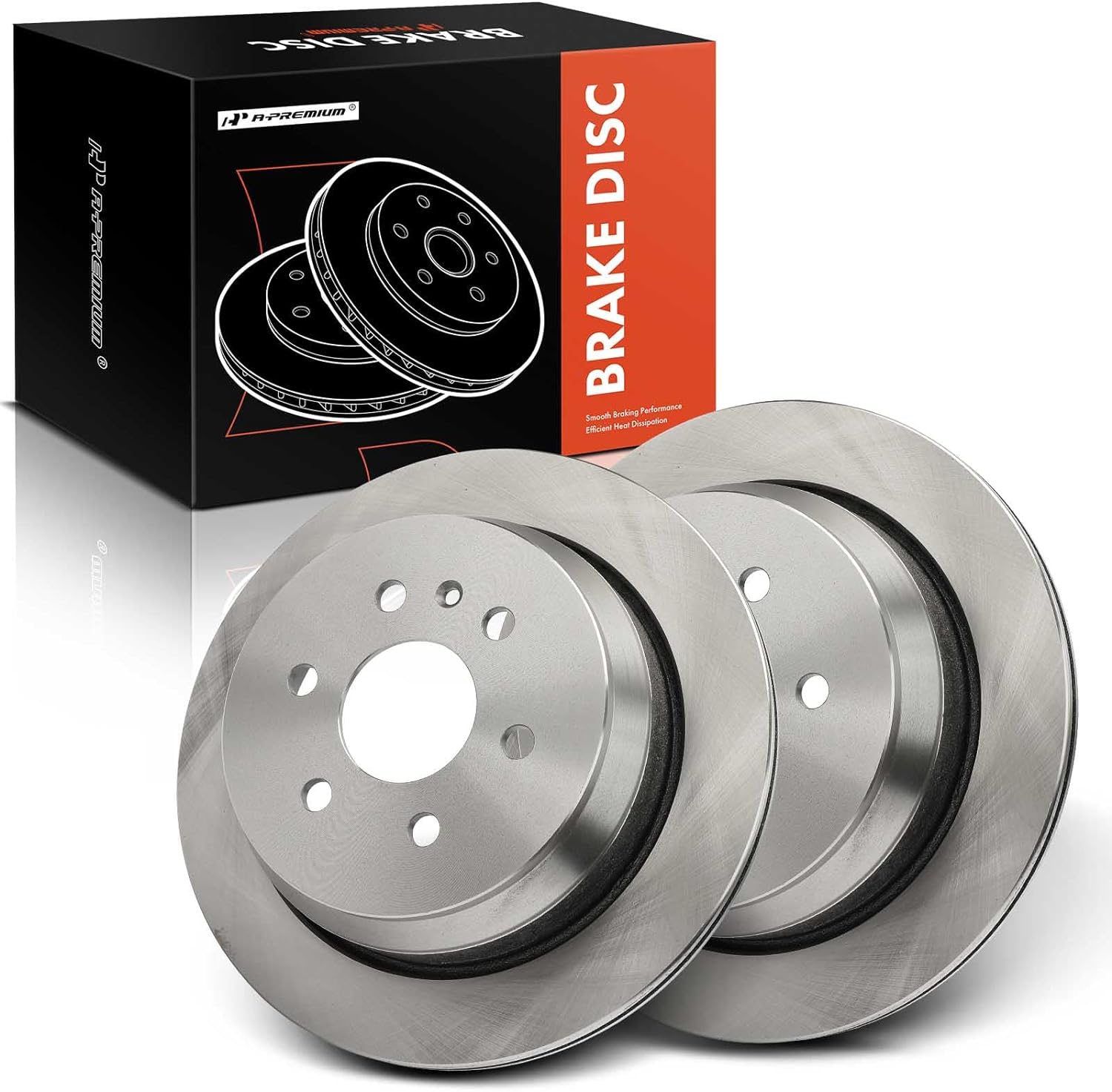 A-Premium 12.76 inch (324.2mm) Rear Vented Disc Brake Rotors Compatible ...