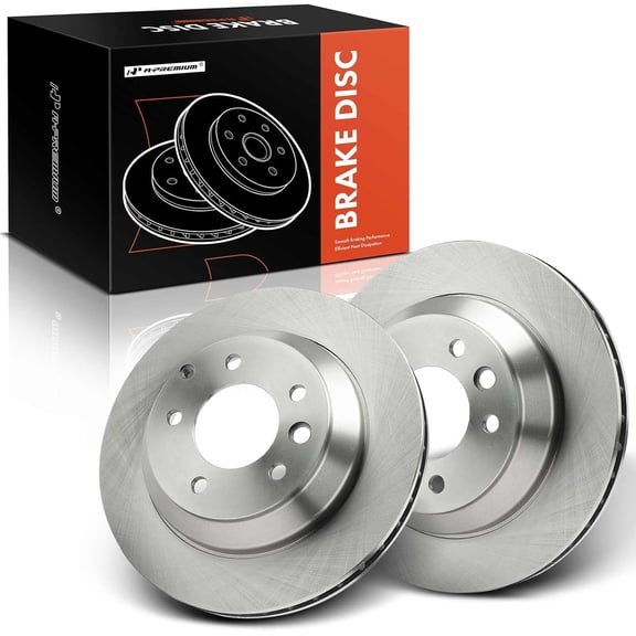 A-Premium 12.98 inch (329.8mm) Rear Vented Disc Brake Rotors Compatible with Select Audi & Porsche & Volkswagen Models - Q7 2007-2015, Cayenne 2003-2006/2008-2018, Touareg 2004-2017, 2-PC Set