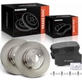 thumbnail image 1 of A-Premium 12.99 inch (330 mm) Front Vented Disc Brake Rotors + Ceramic Pads Kit Compatible with Select Mercedes-Benz Models - S430 2000-2002, S500 2000-2003, CL500 2001-2003, 6-PC Set, 1 of 9