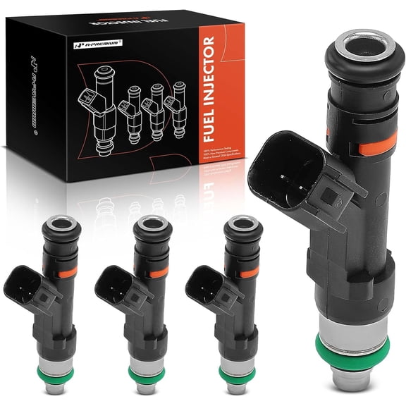 A-Premium 12 Holes Fuel Injectors Set of 4 Compatible with Mazda 3 2006-2013, 6 2006-2008, 5 2008-2010, MX-5 Miata 2006-2015, 3 Sport 2012-2013, 2.0L 2.3L, Replace# L3Y213250, L3G513250
