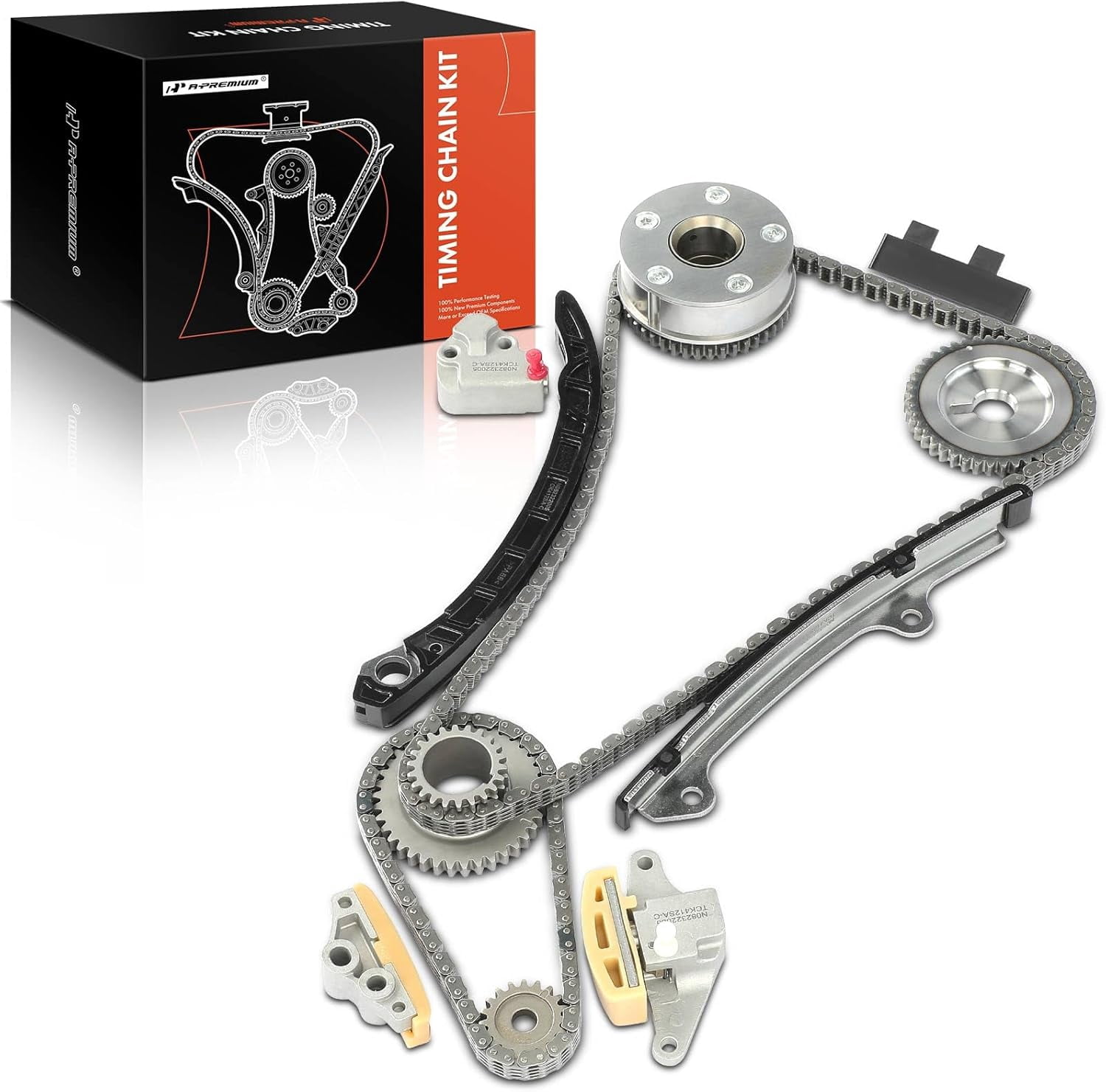 A-Premium 12PCS Engine Timing Chain Kit W/Sprocket & Tensioner