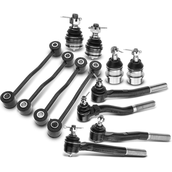 A-Premium 12Pcs Front Rear Suspension Kit Sway Bar Link Tie Rod End Ball Joint Compatible with Jeep Grand Cherokee 1999-2004