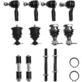 thumbnail image 1 of A-Premium 12Pcs Front Suspension Kit Inner Outer Tie Rod End & Adjusting Sleeve Sway Bar Link Ball Joints Compatible with Nissan Xterra 00-04 2.4L 3.3L, 1 of 8