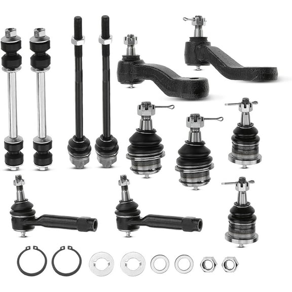 A-Premium 12Pcs Front Suspension Kit, Sway Bar Link Upper Lower Ball Joint Inner Outer Tie Rod End, Compatible with Chevrolet & GMC & Cadillac - Silverado 1500 Tahoe Sierra 1500 Yukon Escalade