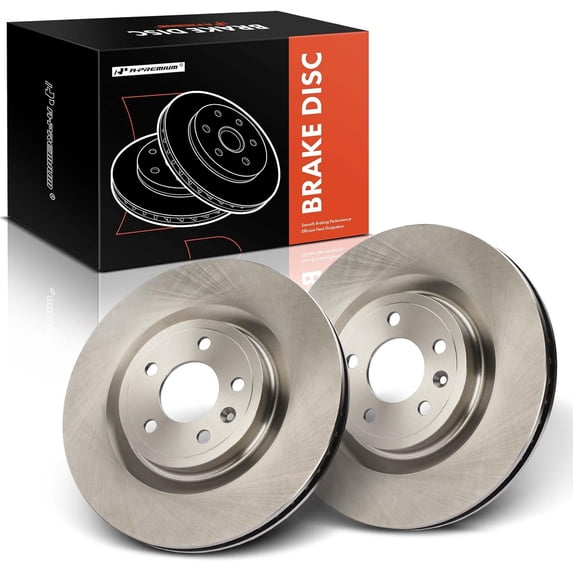 A-Premium 13.23 inch (336 mm) Front Vented Disc Brake Rotors Compatible ...