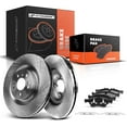 thumbnail image 1 of A-Premium 13.78 inch(350 mm) Front Vented Disc Brake Rotors + Ceramic Pads Kit Compatible with Select Mercedes-Benz Models - X164 GL320/GL450, X164 GL550, W164 ML320/ML350/ML450ML500/ML550, W251 R350, 1 of 9