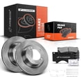 thumbnail image 1 of A-Premium 13.92 in(353.5 mm) Front Vented Disc Brake Rotors + Ceramic Pads Kit Compatible with Select Toyota and Lexus Models - Sequoia 08-21, Tundra 07-21, Land Cruiser 16-20, LX570 16-20, 6-PC Set, 1 of 8