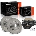 thumbnail image 1 of A-Premium 13.98 inch (355mm) Front Vented Disc Brake Rotors + Ceramic Pads Kit Compatible with Select Jaguar Model - XF 2010-2015 XJ 2011-2018 F-Type 2018-2021 XK 2012-2015 XKR 2007-2009 6-PC Set, 1 of 5