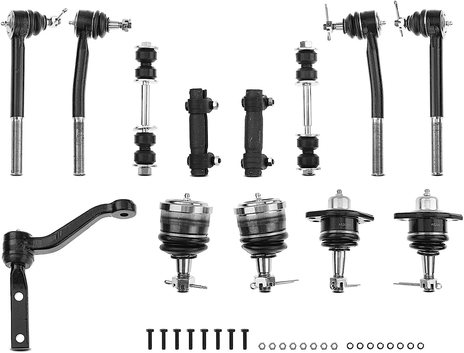 A-Premium 13Pcs Front Suspension Kit Inner Outer Tie Rod End ...