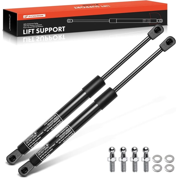 A-Premium 14 inch 24lb Universal 14" Lift Supports Gas Spring Shock Struts Replacement for Toolbox Cabinets Sliding Window Storage Bed Bench Lids Basement Door Boat Hatch 2-PC Set