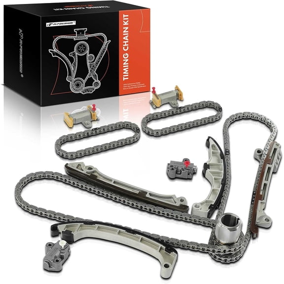 A-Premium 14PCS Engine Timing Chain Kit W/Sprocket & Tensioner & Guide Compatible with Toyota Sequoia 2010-2012, Tundra 2010-2019 & Lexus GX460, GS460, LS460, LS600h, IS F - V8 4.6L 5.0L 5.7L