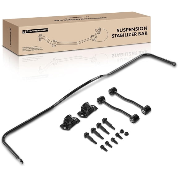 A-Premium [14mm] Rear Suspension Stabilizer Bar Link Kit, with Sway Bar End Link & Bracket Compatible with Jeep Grand Cherokee 1999 2000 2001 2002 2003 2004, Replace # 52088739AD