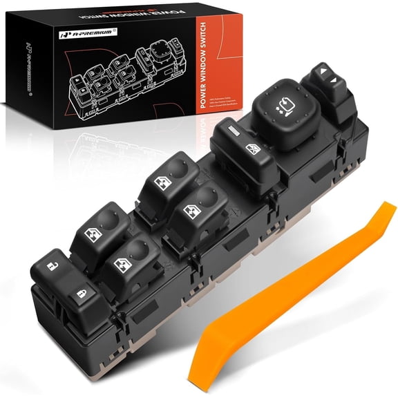 A-Premium 15883320 Driver Side Door Lock and Power Window Switch with Mirror Switch Fit for 2003-2007 Cadillac Escalade Chevrolet Silverado Avalanche Suburban Tahoe GMC Sierra Yukon, # 920-020