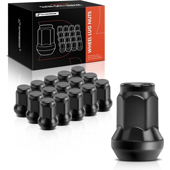 A-Premium 16-PC 3/8"-24 Wheel Lug Nuts Compatible with Polaris ATV Models 1985-2023 - RZR 4 XP 900, Ranger Crew 570, Sportsman 450, Trail Boss 330, Xplorer 300, Magnum, Scrambler & More, Front & Rear