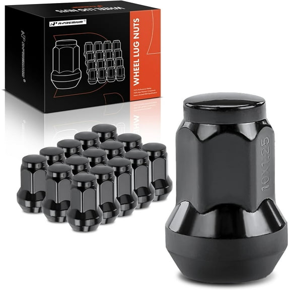 A-Premium 16-PC, Black M10x1.25 Wheel Lug Nut Compatible with Arctic Cat, 2007-2022 Can-Am, 1985-2022 Honda, 1985-2022 Kawasaki, 1991-2022 Suzuki, 2018-2019 Textron Off Road, 1987-2022 Yamaha, Polaris