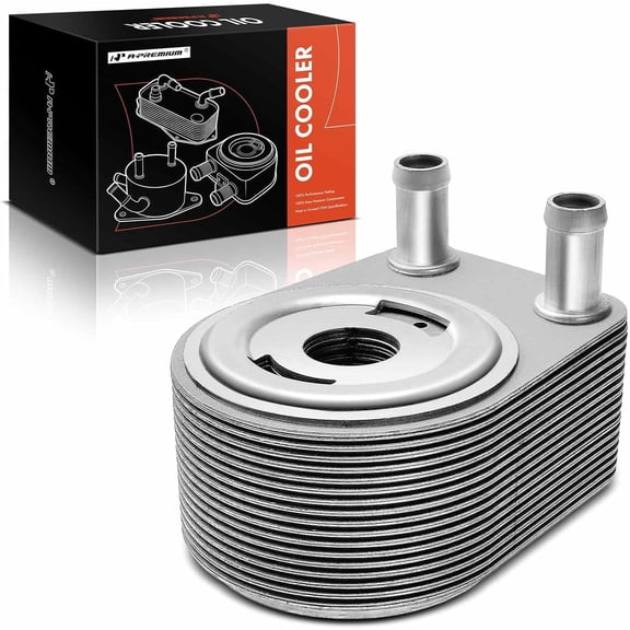 A-Premium 16 Rows Engine Oil Cooler Compatible with Chrysler 300 2005 & Dodge Magnum 2005-2006, 3.5L, Silver, Replace# 4792912AD, 4792912AC
