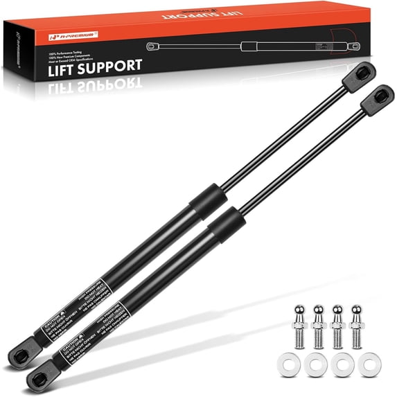 A-Premium 16 inch 100lb Universal Lift Supports Gas Spring Shock Struts Replacement for Toolbox Cabinets Sliding Window Storage Bed Bench Lids Basement Door 2-PC Set