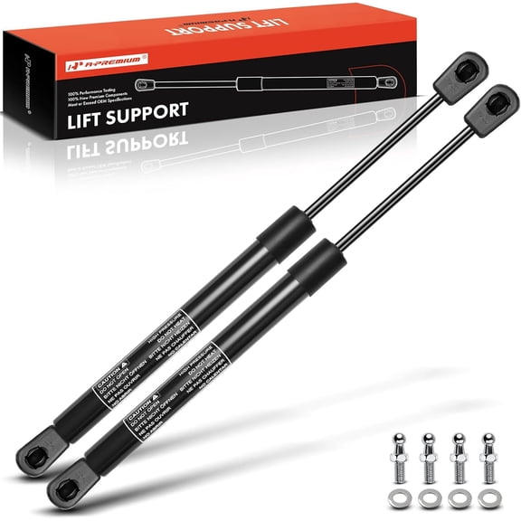 A-Premium 16 inch 38lb/138N Universal Lift Supports Gas Spring Shock Struts Replacement for Toolbox Cabinets Sliding Window Storage Bed Bench Lids Basement Door 2-PC Set