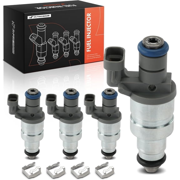 A-Premium 2 Holes 4Pcs Fuel Injectors Compatible with Oldsmobile Alero 2002-2004 & Pontiac Grand Am 2002-2005 Sunfire & Saturn L100 L200 L300 LS LS1 LW1/LW200 & Chevrolet Cavalier Classic 2.2L