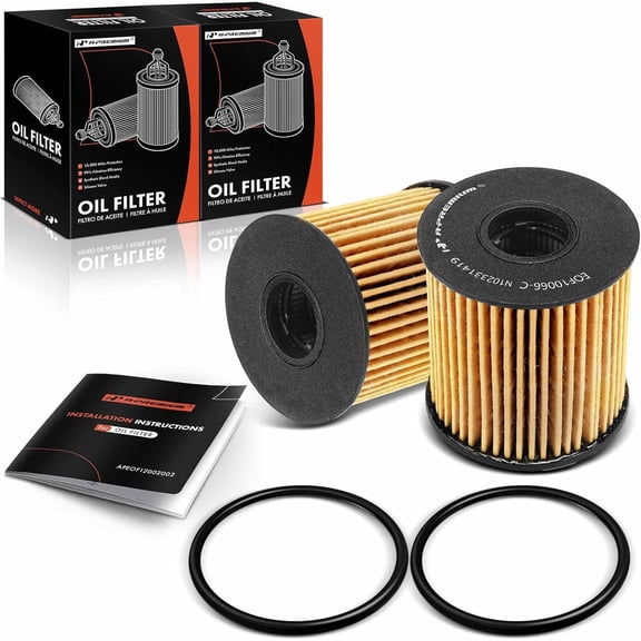 A-Premium 2-PC 10K Miles Protection Oil Filter Compatible with Mini Cooper 2007-2015, Cooper Countryman 2011-2016, Cooper Paceman 2013-2016 & Metropolitan Series B 1956-1957, Replace# C2S29685