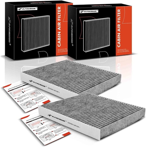A-Premium 2-PC Cabin Air Filter with Activated Carbon Compatible with Hyundai Tucson Veloster Kona Venue & Kia Sportage Soul Seltos & Mercedes-Benz G500 G55 AMG G550 G63 AMG & Porsche Panamera