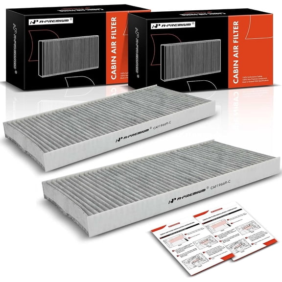 A-Premium 2-PC Cabin Air Filter Compatible with Volkswagen ID.4 2021 2022 2023, BATTERY EV