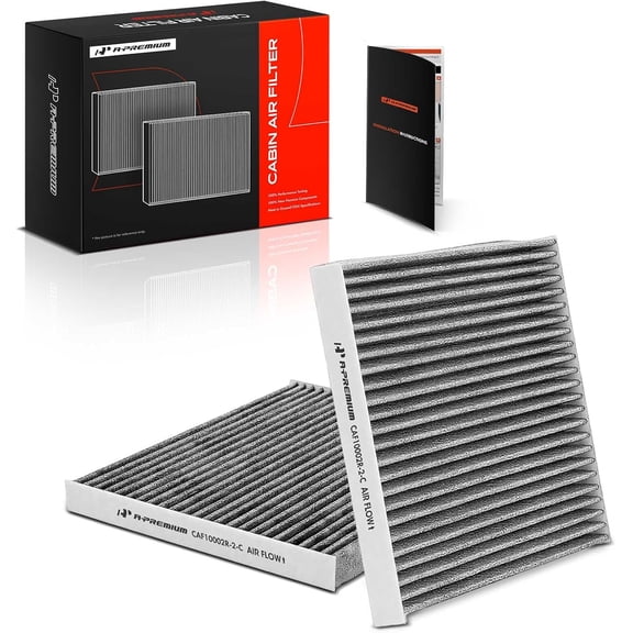 A-Premium 2-PC Cabin Air Filter with Activated Carbon Compatible with Hyundai Ioniq & Kia Niro 2017-2022, L4 1.6L, Replace# 97133G2000