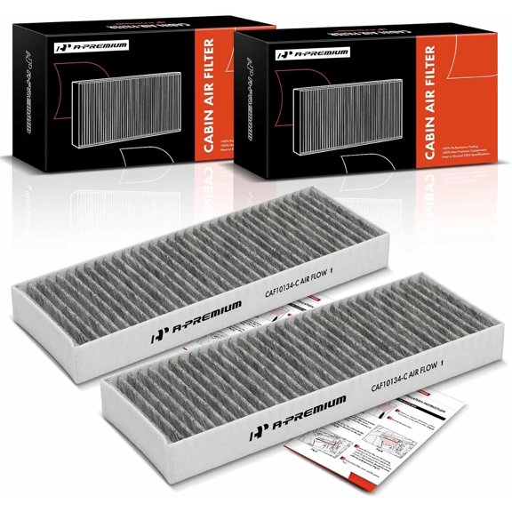A-Premium 2-PC Cabin Air Filter with Activated Carbon Compatible with Porsche 911 2020 2021 2022 2023 2024 2025
