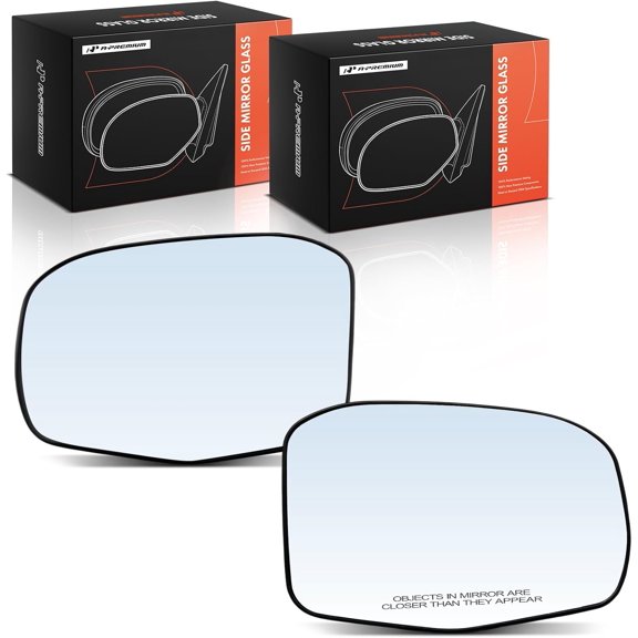 A-Premium 2-PC Driver and Passenger Side Heated Mirror Glass with Backing Plate Compatible with Honda HR-V HRV 2023 2024 2025, 2.0L - Exterior Side View Mirror