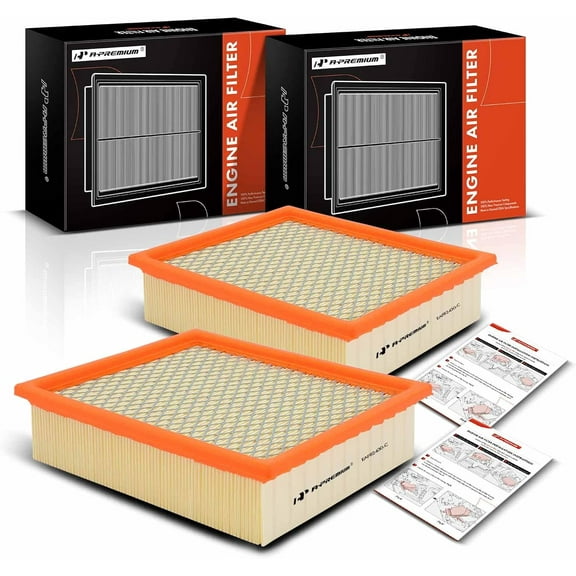 A-Premium 2-PC Engine Air Filter Compatible with Ford Explorer 1997-2001, Ranger 1997-2004 2009-2011 & Mercury Mountaineer 1997-2001 & Mazda B2300, B2500, B3000, B4000