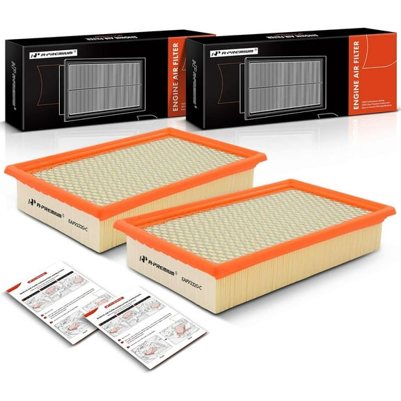 A-Premium 2-PC Engine Air Filter Compatible with Ford Explorer 2002-2010 & Lincoln Aviator 2003-2005, Navigator 2003-2003 & Mercury Mountaineer 2002-2010