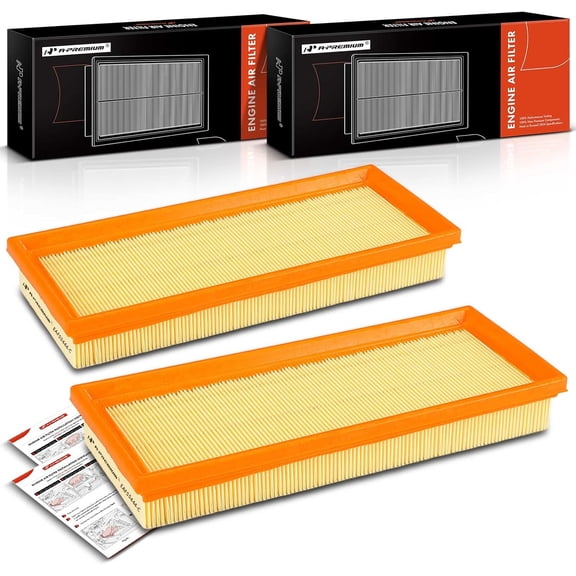 A-Premium 2-PC Engine Air Filter Compatible with Mercedes-Benz W203 Series C32 AMG 2002-2004, R170 Series SLK32 AMG 2002-2004 & Chrysler Crossfire 2005-2006, Replace# 5135447AA, A1120940404