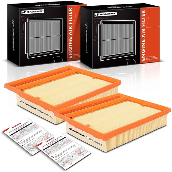 A-Premium 2-PC Engine Air Filter Compatible with Mercedes S600, S63 AMG, S65 AMG, G65 AMG, SL55 AMG, SL600, SL65 AMG, CL600, CL63 AMG, CL65 AMG, Maybach S560 S600 S650 S680 & Maybach 57, 62